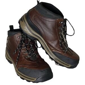 Timberland Youth Waterproof Hiking Boots Brown Leather Lace Up Ankle Youth 6.5